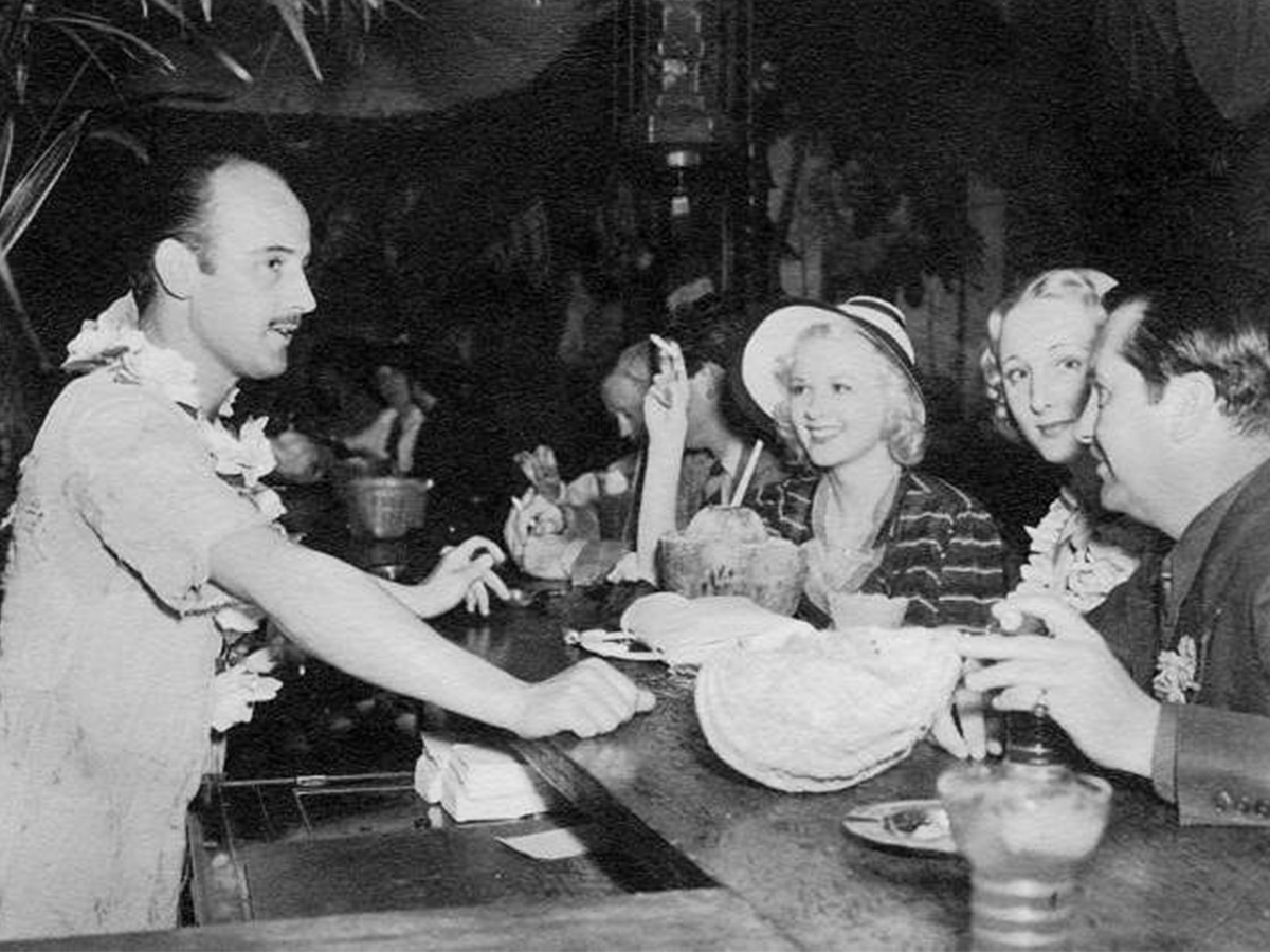 Patrons at the Don the Beachcomber bar